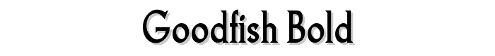 Goodfish Bold font